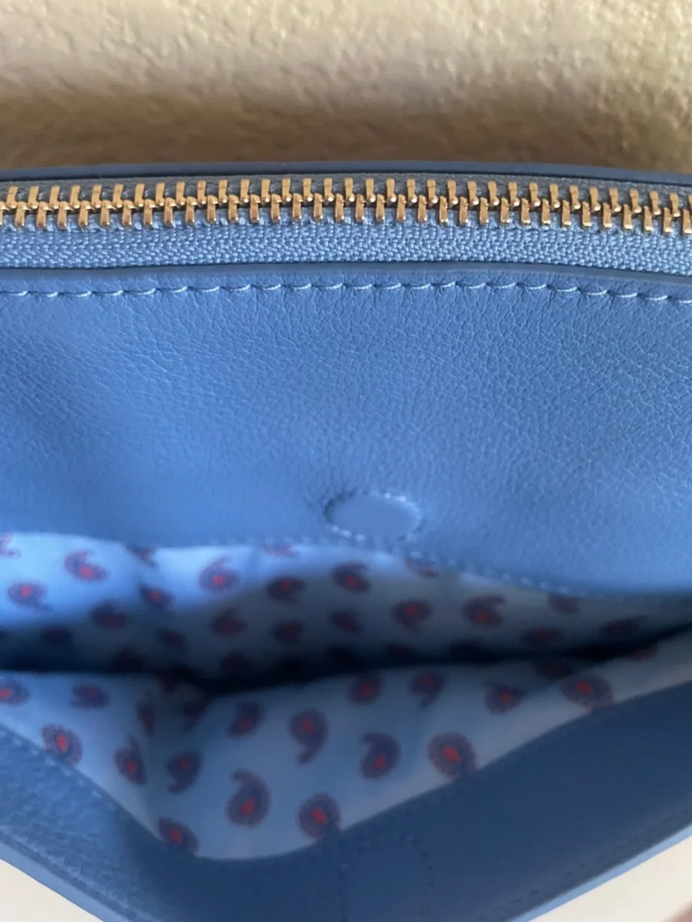 Vera Bradley Women’s Full Grain Cowhide Blue Crossbody Shoulder Bag